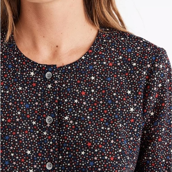 Madewell Navy Floral Button-Up Blouse - Picture 12 of 12